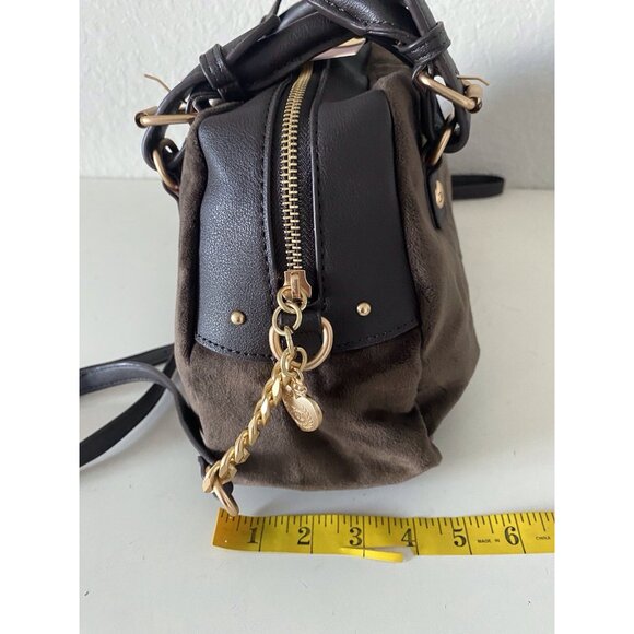 Juicy Couture The Key To Juicy Satchel Crossbody Chocolate Velvet Charm NEW - Picture 12 of 15